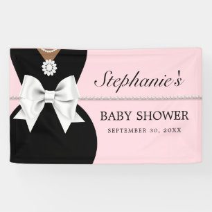 Elegant Pink Glam Ethnic Tiffany Theme Baby shower Spandoek