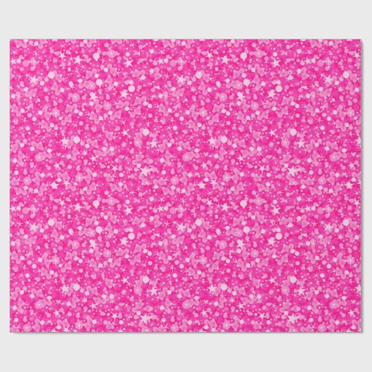 Elegant Pink Glitter Cadeaupapier (Vlak)
