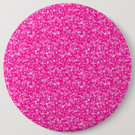 Elegant Pink Glitter Ronde Button 6,0 Cm (Voorkant)
