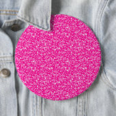 Elegant Pink Glitter Ronde Button 6,0 Cm (In situ)