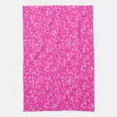 Elegant Pink Glitter Theedoek (Verticaal)