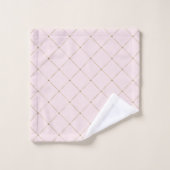 ELEGANT PINK GOLD DIAMOND BATHROOM TOWEL SET BAD HANDDOEK (Wasdoekje)