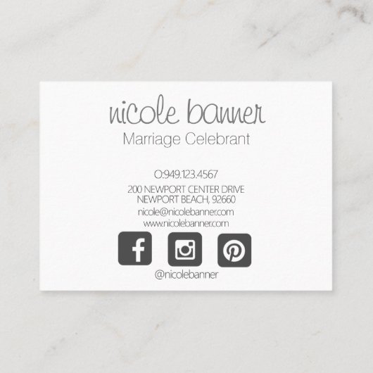 Elegant Pink Gold Floral Waterverf Visitekaartje (Achterkant)