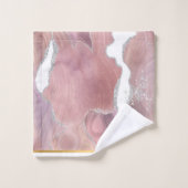 ELEGANT PINK GOLD MARBLE BATHROOM TOWEL SET BAD HANDDOEK (Wasdoekje)