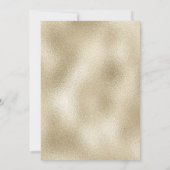 Elegant Pink Gold Prinses Baby shower Uitnodiging (Achterkant)