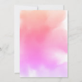 Elegant Pink Gold Waterverf Abstract huwelijk Save The Date (Achterkant)
