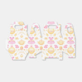 Elegant Pink & Gold Waterverf Princess Tea Party Bedankdoosjes (Uitgevouwen)