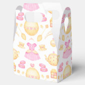 Elegant Pink & Gold Waterverf Princess Tea Party Bedankdoosjes (Geopend)