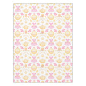 Elegant Pink & Gold Waterverf Princess Tea Party Tafelkleed (Voorkant)