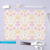 Elegant Pink & Gold Waterverf Princess Tea Party Tissuepapier (Craft)