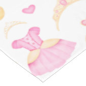 Elegant Pink & Gold Waterverf Princess Tiara Tafelkleed (Gekanteld)