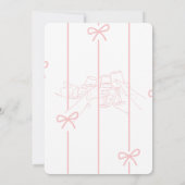 Elegant Pink Happy Birthday Sketch Card Kaart (Achterkant)