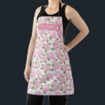 Elegant Pink Hydragea Flowers Pattern Monogram Schort<br><div class="desc">Cook in style with the Elegant Pink Hydrangea Flowers Pattern Monogram Queen of the Kitchen Apron. Designed for those who love to add a touch of beauty to their culinary routine, this apron features delicate pink hydrangeas and a personalized monogram, making it both stylish and unique. The adjustable fit ensures...</div>