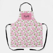 Elegant Pink Hydragea Flowers Pattern Name Schort (Voorkant)