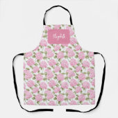 Elegant Pink Hydragea Flowers Pattern Name Schort (Voorkant)