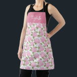 Elegant Pink Hydragea Flowers Pattern Name Schort<br><div class="desc">Add a touch of elegance to your kitchen with the Elegant Pink Hydrangea Flowers Pattern Name Apron. Featuring a delicate pink hydrangea floral design and personalized with your name, this apron combines style and functionality. Perfect for cooking, baking, or crafting, it offers both comfort and protection while making a beautiful...</div>