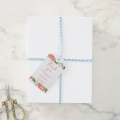 Elegant Pink Hydrangea Baby shower Hartelijk dank Cadeaulabel (Met Touw)