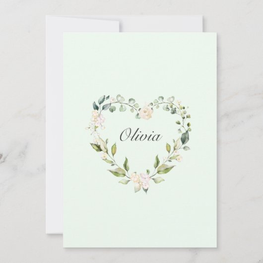 Elegant Pink Hydrangea Rozen virtueel Vrijgezellen Kaart (Achterkant)