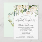 Elegant Pink Hydrangea Rozen virtueel Vrijgezellen Kaart (Voorkant / Achterkant)