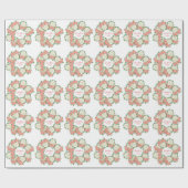 Elegant Pink Hydrangea Summer Spring Baby shower Cadeaupapier (Vlak)