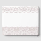 Elegant Pink Lace 50th Birthday Party Gastenboek (Achterkant)