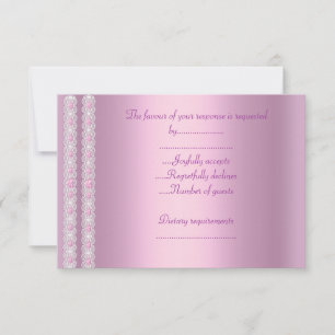 ELEGANT PINK LACE ALL OCCASION RSVP
