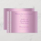 ELEGANT PINK LACE ALL OCCASION RSVP (Voorkant / Achterkant)