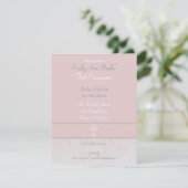 Elegant Pink Lace First Heilige Communauteit Uitno Kaart (Staand voorkant)