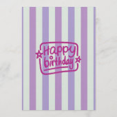 Elegant Pink Macaron 30th Birthday Party  Kaart (Achterkant)