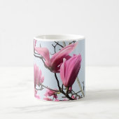 Elegant Pink Magnolia Blossom Peaceful Hanami Koffiemok (Center)