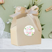 Elegant Pink Magnolia Waterverf Vrijgezellenfeest  Ronde Sticker