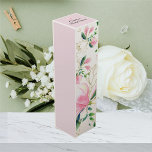 Elegant Pink Magnolia Waterverf Vrijgezellenfeest Wijn<br><div class="desc">Elegant Pink Magnolia Waterverf Vrijgezellenfeest box. Je kunt dit product ook vinden in een van mijn collecties!</div>
