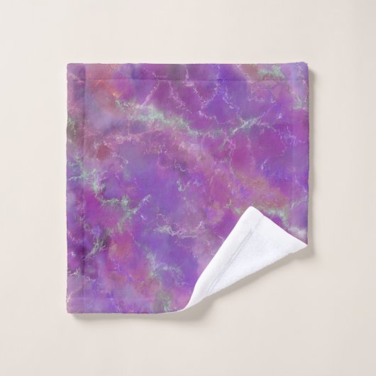 Elegant Pink Marble Pattern With Monogram Bad Handdoek (Wasdoekje)