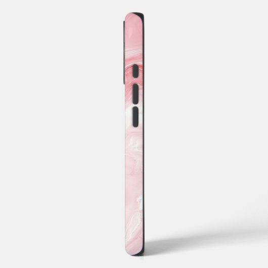 Elegant Pink Marble Personalized  Case-Mate iPhone Case (Achterkant / Links)