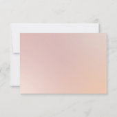 Elegant Pink Orchid Floral Wedding RSVP Kaartje (Achterkant)