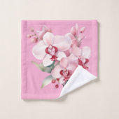 Elegant Pink Orchids  Bad Handdoek (Wasdoekje)