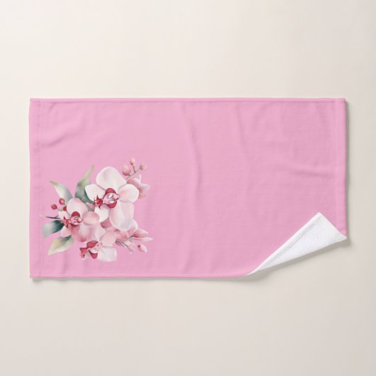 Elegant Pink Orchids  Bad Handdoek (Handdoek)