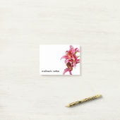 Elegant Pink Oriental Lilies Post-it® Notes (Op bureau)