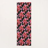 Elegant Pink Oriental Lilies Yogamat (Achterkant)