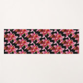 Elegant Pink Oriental Lilies Yogamat (Voorkant (horizontaal))