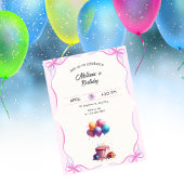 Elegant Pink Pastel Birthday Kaart