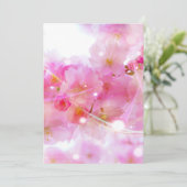 Elegant Pink Pastel Cherry Blossom Weddenschap Kaart (Staand voorkant)
