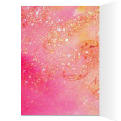 ELEGANT PINK PEACOCK, BOW, GEM STONE, Happy Birthd (Binnen (Links))