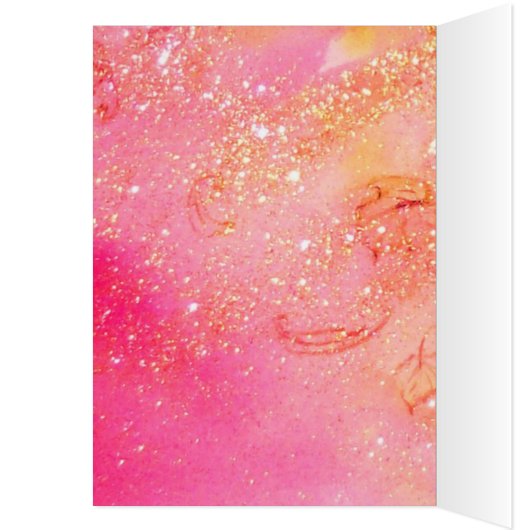 ELEGANT PINK PEACOCK, BOW, GEM STONE, Happy Birthd (Binnen (Links))