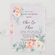 Elegant Pink Peonies Eucalyptus Weddenschap