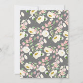 Elegant Pink Peonies Floral Birthday Tea Kaart (Achterkant)