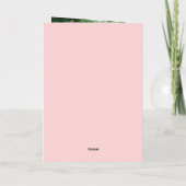 Elegant Pink Peonies Foto Moederdag Folie Feestdagenkaart (Achterkant)