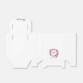 Elegant Pink Peonies Wedding Bedankdoosjes (Uitgevouwen)