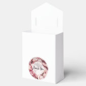 Elegant Pink Peonies Wedding Bedankdoosjes (Geopend)