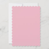 Elegant Pink Peonies Wedding Invitations Kaart (Achterkant)